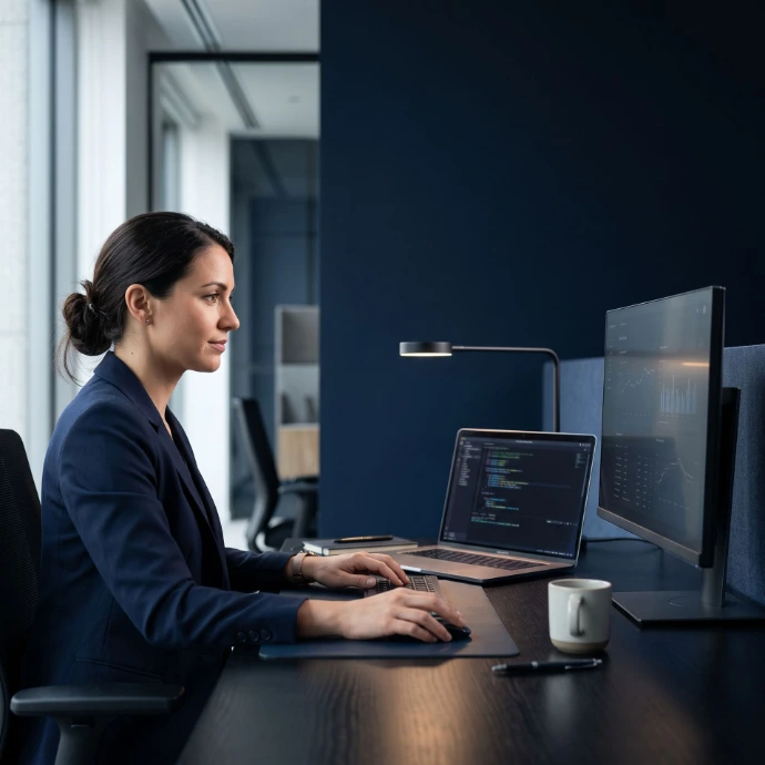 Thanks to internet speed and server latency, an employee is now working 15% faster.